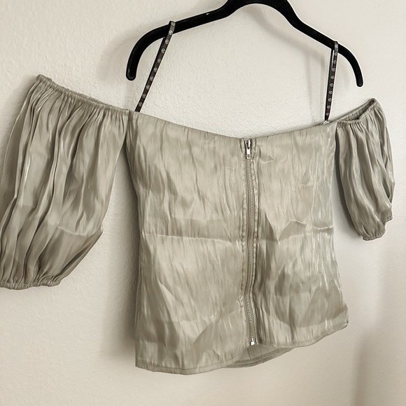 NWT Missguided Ruched Bust Bardot Top - SIZE 6 - Picture 5 of 5